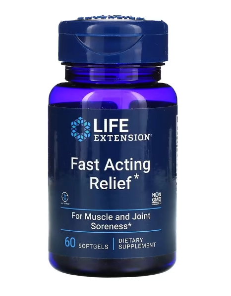 Fast Acting Relief, Alívio de Ação Rápida, 60 Cápsulas, Life Extension