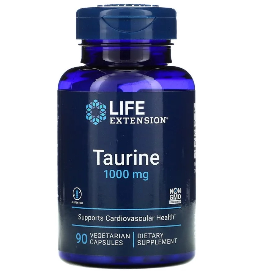 Taurina, 1,000 mg, 90 Cápsulas, Life Extension