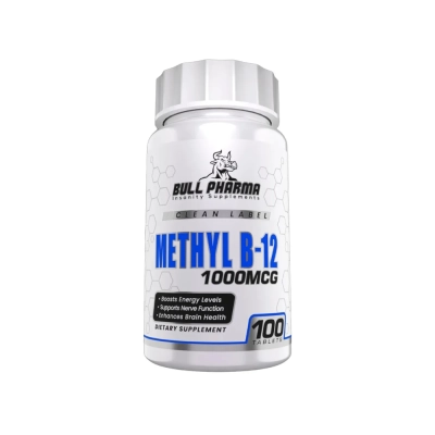 Metil B-12 1000mcg, Energia, Foco e Vitalidade no Dia a Dia, 100 Comprimidos, Bull Pharma