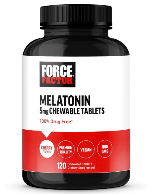 Melatonina 5mg, 120 Comprimidos Sabor cereja, Force Factor