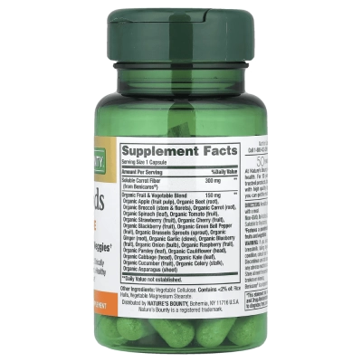 Superfoods Plus + Immune, 30 Cápsulas - Nature's Bounty