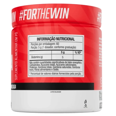 Glutamina Micronizada Isolada 100% Pura, Sabor Neutro, Opções, FTW