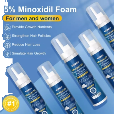 Minoxidil 5% em Espuma, com Biotina, 60ml, FRNOIP