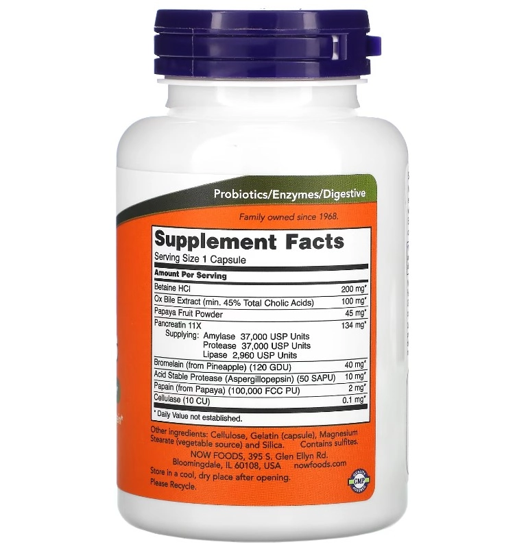 Super Enzymes (Digestão Saudável), 90 Cápsulas, Now