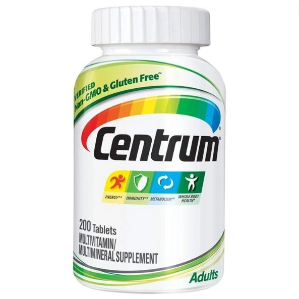 Centrum Adults, 200 Comprimidos, Importado