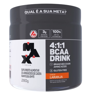 BCAA 4:1:1 Drink Sabores, 280G - Max Titanium