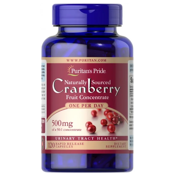 Cranberry, 25000mg (500mg concentrado), 120 Cápsulas, Puritan's Pride