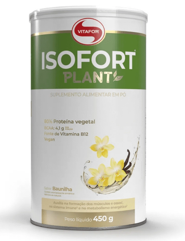 Isofort plant, 450g Sabor Baunilha, Vitafor
