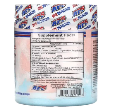 Pré Treino Mesomorph, Sabor Rocket Pop, 388g, APS Nutrition