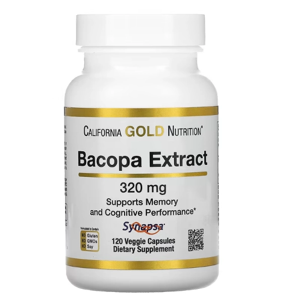 Bacopa Extract, 320mg, 120 Cápsulas, California Gold Nutrition