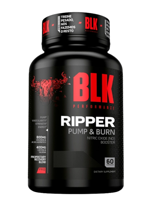 Pré Treino Ripper, 60 Capsulas, BLK Performance