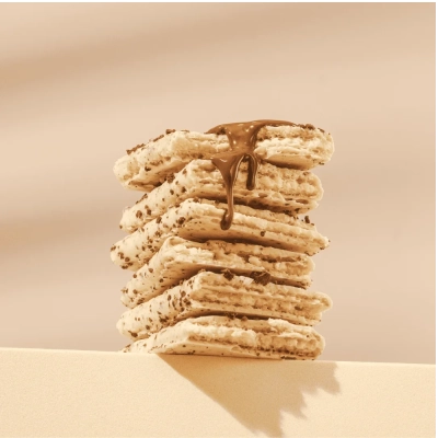 Crispy Wafer, 10g de Proteína,  Sem Açúcar, Kit com 3 Unidades, Sabores, Bendu