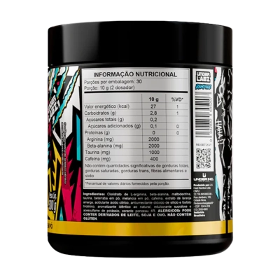Primal Pré-Workout, Foco Total, Energia e Pump para Treinos Intensos, 300g,Opções, Rampage, Under Labz