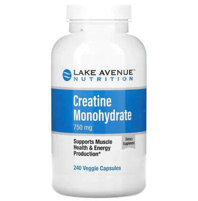 Creatina Mono-hidratada, 750 mg, 240 Cápsulas, Lake Avenue Nutrition