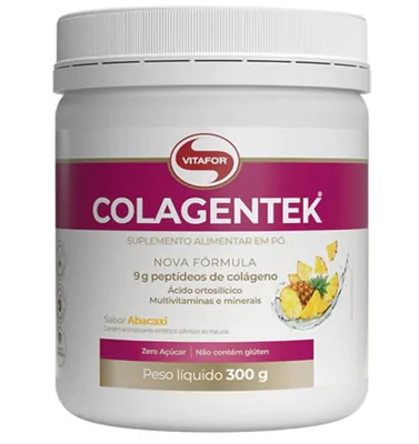Colágeno Colagentek, 300g, Sabor Abacaxi, Vitafor