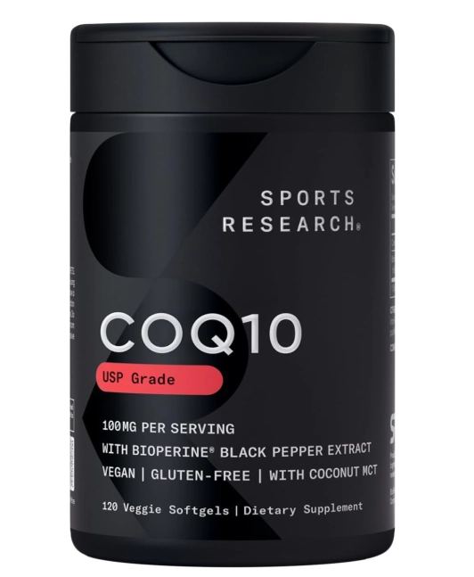 Coenzima CoQ10 100mg, 120 Cápsulas, Sports Research