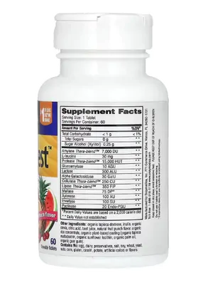 Kids Digest, Enzimas Digestivas Mastigáveis, Ponche de Frutas, 60 Comprimidos, Enzymedica