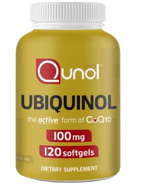 Ubiquinol CoQ10 100mg, 120 cápsulas, Qunol