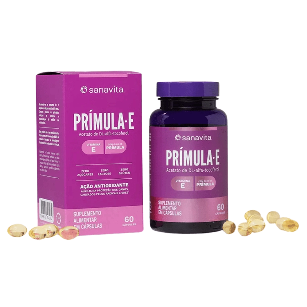 Prímula-E, 60 Cápsulas - Sanavita