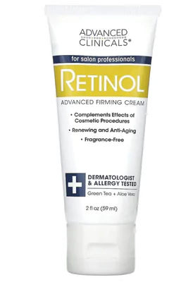 Retinol, Creme Firmador Avançado, Sem Fragrância, 59ml, Advanced Clinicals