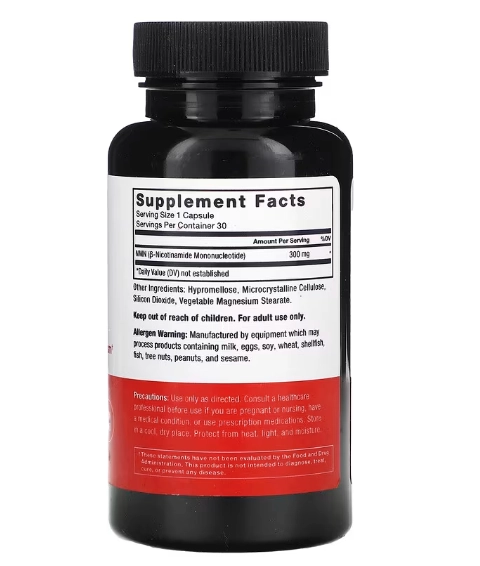 NMN 300mg, 30 Cápsulas, Force Factor