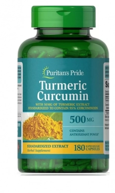 Turmeric Cúrcuma, 500mg, 180 cápsulas, Puritans Pride