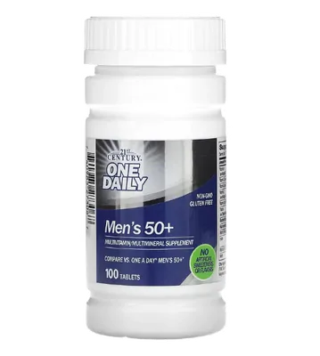Multivitamínico One Daily, Homens 50+, 21st Century Multivitamínico One Daily, Homens 50+, 21st Century