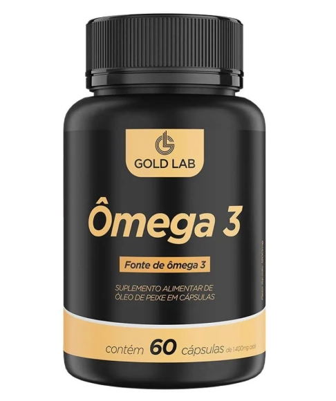 Ômega 3 1000mg, 60 Cápsulas, Gold Lab