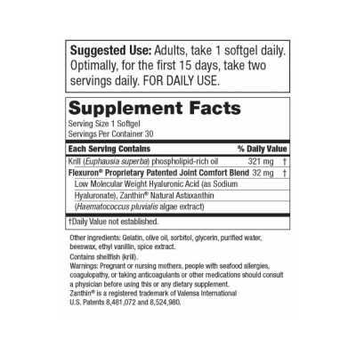 Glucosamine &amp; Chondroitin, Total Joint Comfort, 30 Softgels, FLEXURON