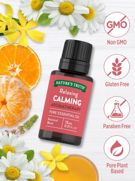 Óleo Essencial Relaxing Calming, Aromatherapy, 15ml, Nature's Truth