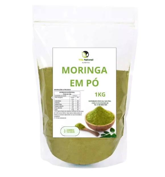 Moringa Em Pó, 100% Pura, 1kg, Vita Natural