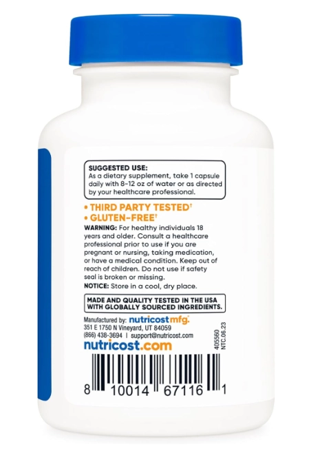 Aloe Vera, 100mg, 120 Cápsulas, Nutricost