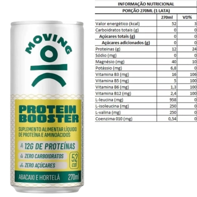 Bebida Protein Booster Pro, Sabores, 3 Unidades 270ml - Moving