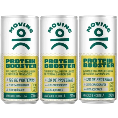 Bebida Protein Booster Pro, Sabores, 3 Unidades 270ml - Moving