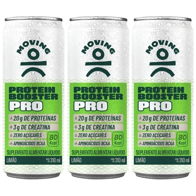 Bebida Protein Booster Pro, Sabores, 3 Unidades 310ml  Cada - Moving