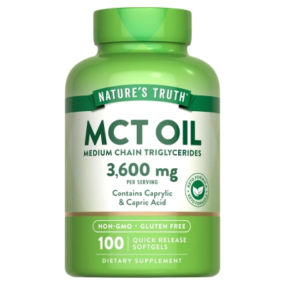 Óleo MCT, 3600mg, 100 Softgels, Nature’s Truth 