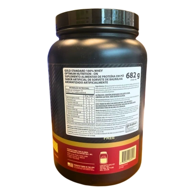 Whey 100% Gold Standard, 682g Sabores, Optimum Nutrition