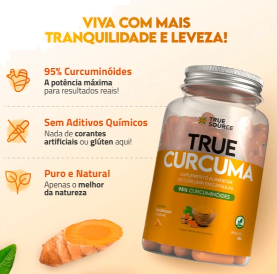 True Cúrcuma 500mg, 60 Capsulas, True Source