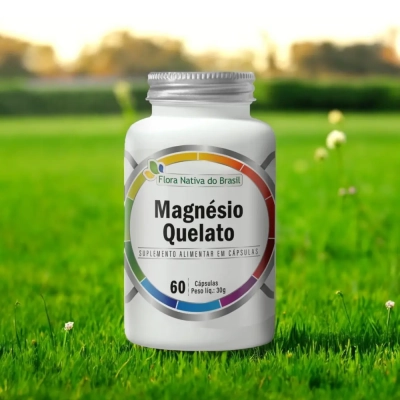 Magnésio Quelato, 260mg, 60 Cápsulas, Flora Nativa