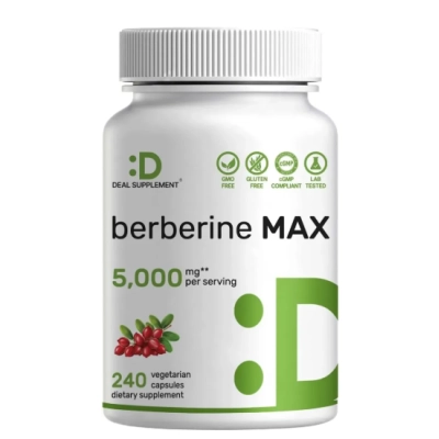 Berberine MAX, 5000mg, 240 Cápsulas,Deal Supplement
