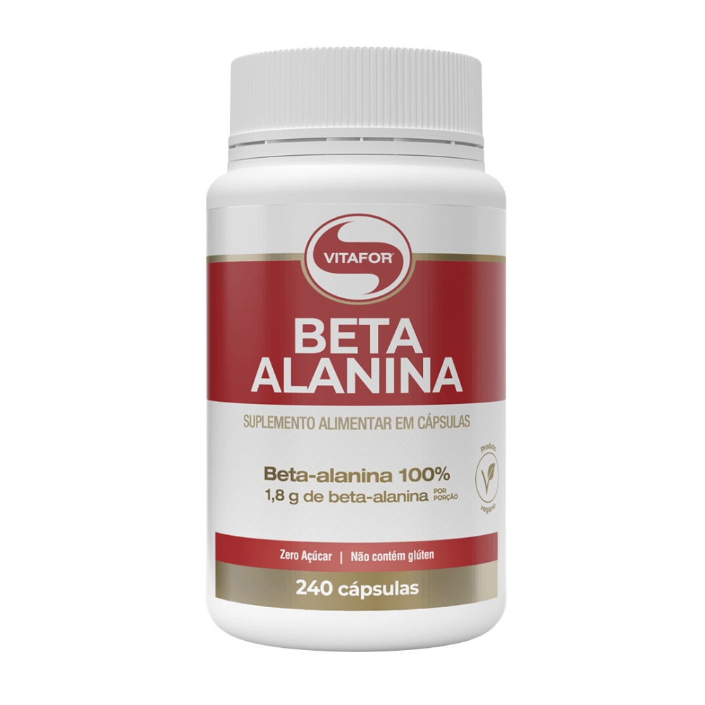 Beta Alanina- 240 Cápsulas, 500mg - Vitafor