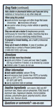 Sleep Aid, HCl de difenidramina, 25mg, 200 Cápsulas, Rite Aid