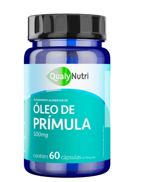 Óleo de Prímula, 500mg, 60 Cápsulas, QualyNutri