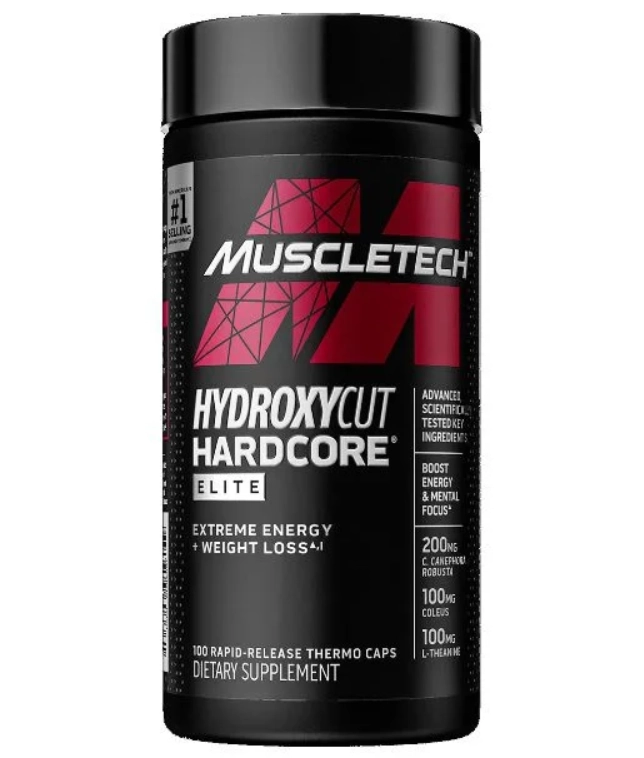 Termogênico Hydroxycut Hardcore, 100 cápsulas, Muscletech