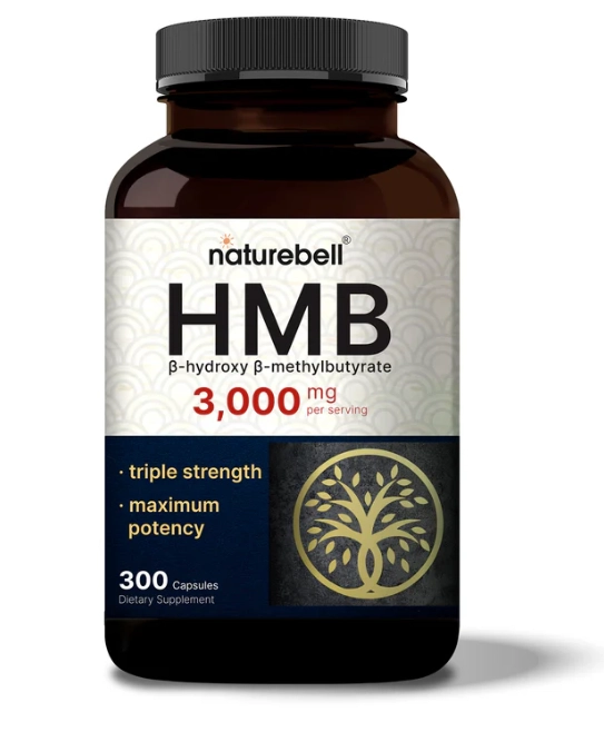HMB, 3000mg por porção, 300 cápsulas, Naturebell