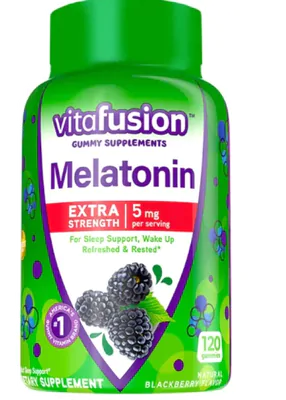 Melatonina 5mg, 120 Gomas, Sabor Blackberry, Vitafusion Melatonina 5mg, 120 Gomas, Sabor Blackberry, Vitafusion