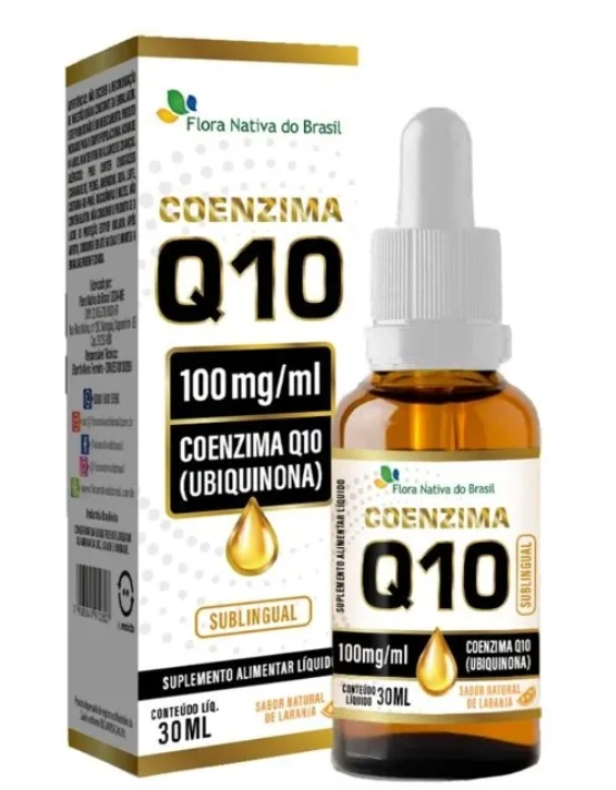 Coenzima Q10, Sublingual em gotas 30ml, Flora Nativa