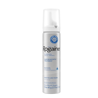 Rogaine Extra Strength, Masculino, 5% Solução de minoxidil, 60g cada Unidade, Opções, Foam