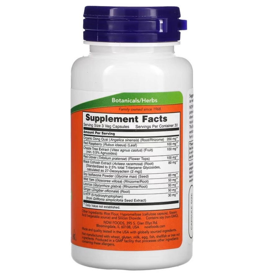 Suporte à Menopausa, 90 Cápsulas, Now