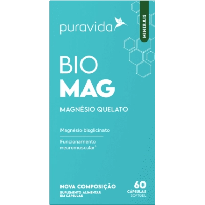 Bio Magnésio, 60 cápsulas, Puravida